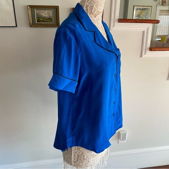 RAG & BONE Luca Silk PJ Top Blouse Large - Picture 8 of 8